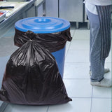 100Pcs Heavy-Duty Black Bin Bags - Durable Waste Refuse Sacks