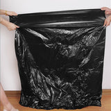 100Pcs Heavy-Duty Black Bin Bags - Durable Waste Refuse Sacks