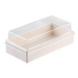 100X Camulon Disposable Wooden Cake Boxes with Clear Display Window
