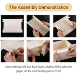 100X Camulon Disposable Wooden Cake Boxes with Clear Display Window