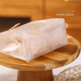 100pcs Clear Frosted Plastic Food Seal Bags: Exquisite Packaging