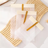 100pcs Clear Frosted Plastic Food Seal Bags: Exquisite Packaging