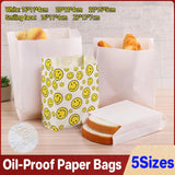 1000PCS Oil-proof Takeaway Paper Bags for Premium Takeout Supply