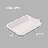 500x Heavy Duty Disposable Party Dinner Plates Square Plate Bowl Catering Eco Friendly Plastic Disposable Plates