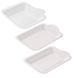 500x Heavy Duty Disposable Party Dinner Plates Square Plate Bowl Catering Eco Friendly Plastic Disposable Plates
