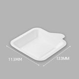 500x Heavy Duty Disposable Party Dinner Plates Square Plate Bowl Catering Eco Friendly Plastic Disposable Plates