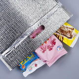 100Pcs Aluminum Foil Insulated Food Storage Bags for Thermal Cooling