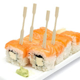 1000x Bamboo Catering Forks for BBQ & Cocktail Finger Food