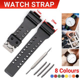 16mm Watch Band Strap Fits For G Shock GA-100 G-8900 GW-8900 Pins Tool Shock