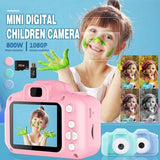 Mini Digital Children Camera HD 1080P LCD Camera Toy Kids Gift + 32G TF Card