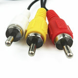 2x RCA AV Audio Video Composite Cable Cord  SUPER SNES GAMECUBE GC NINTENDO N64