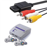 2x RCA AV Audio Video Composite Cable Cord  SUPER SNES GAMECUBE GC NINTENDO N64