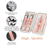 7PCS Manicure Pedicure Set Stainless Nail Clippers Kit Cuticle Grooming Case AU