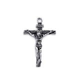 Men Stainless Steel Gold Silver Black Jesus Crucifix Pendant Chain Necklace