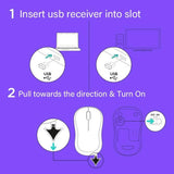 Logitech M280 Ergonomic Wireless Mouse Optical 2.4G For Pc Laptop Mac Linux