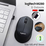 Logitech M280 Ergonomic Wireless Mouse Optical 2.4G For Pc Laptop Mac Linux