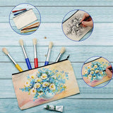 10x Canvas Zipper Pouches Makeup & DIY Craft Cases