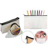 10x Canvas Zipper Pouches Makeup & DIY Craft Cases