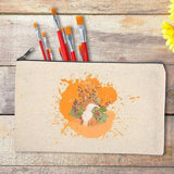 10x Canvas Zipper Pouches Makeup & DIY Craft Cases