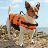 Dog Life Jacket Pet Safety Vest Swimming Boating Float Aid Buoyancy Lifesaver L