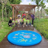100cm Dog Inflatable Splash Mat Outdoor Sprinkler Play Pad for Pets