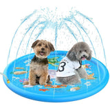 100cm Dog Inflatable Splash Mat Outdoor Sprinkler Play Pad for Pets