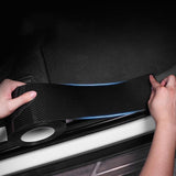 3PCS 3M Carbon Fiber Car Sticker Door Sill Anti-Scratch Tape DIY Protection Film