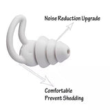 Ultra Soft Silicone Ear Plug Noise Reduction Flexible Reusable Study Sleep Plugs