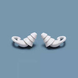 Ultra Soft Silicone Ear Plug Noise Reduction Flexible Reusable Study Sleep Plugs