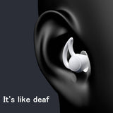 Ultra Soft Silicone Ear Plug Noise Reduction Flexible Reusable Study Sleep Plugs