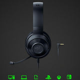 Razer Kraken X USB Digital Surround Sound Gaming Headset - Classic Black