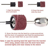 384Pcs Drum Sanding Kit For Nail Drill Bits Dremel Accessories Rotary Tool Set