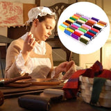50 Rolls Polyester Colors Sewing Thread Box Kit Set For DIY Sewing Machine Home