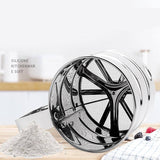 Mesh Flour Sifter Baking Icing Sieve Strainer Cup Sugar Shaker Mechanical Metal
