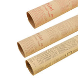 45X Gift Packaging Packing Material Kraft Tissue English Newspaper Bouquet Paper