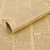 45X Gift Packaging Packing Material Kraft Tissue English Newspaper Bouquet Paper