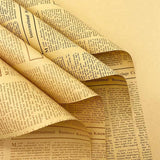 45X Gift Packaging Packing Material Kraft Tissue English Newspaper Bouquet Paper