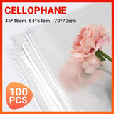3Sizes Clear Cellophane Wrap Roll Gift Flower Bouquet Baskets Wrapping Paper