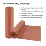 Pink Kraft Butcher  Roll Food Grade Oil absorbent paper for outdoor grilling