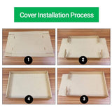 5Pcs File Paper Storage Box Storage Holder Office Sundries Storage Organizer