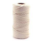 2/3/4Mm Macrame Rope Natural Beige Cotton Twisted Cord Artisan Hand Craft