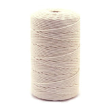 2/3/4Mm Macrame Rope Natural Beige Cotton Twisted Cord Artisan Hand Craft