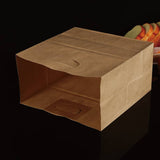 250x Carry Bags Disposable Kraft Paper Bags Takeaway Food Craft Gift Market Bags