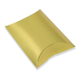 100x Kraft Pillow Gift Boxes - Candy Favor Bags for Weddings 10 Colours