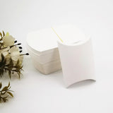 100x Kraft Pillow Gift Boxes - Candy Favor Bags for Weddings 10 Colours