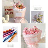 40�30M Cellophane Roll Film Plain Colourful Thick Florist Hamper Gift Wrap Craft