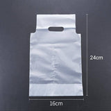 500Pcs 1/2 Cup Take Out Bags Cup Carrier Clear Handle Drink Carrier Plastic Bags