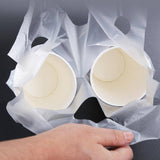 500Pcs 1/2 Cup Take Out Bags Cup Carrier Clear Handle Drink Carrier Plastic Bags