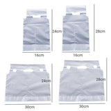 500Pcs 1/2 Cup Take Out Bags Cup Carrier Clear Handle Drink Carrier Plastic Bags