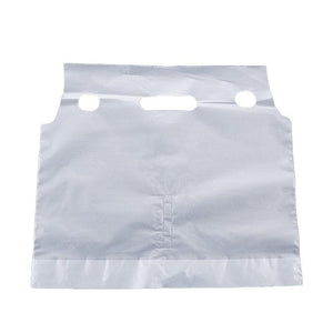 500Pcs 1/2 Cup Take Out Bags Cup Carrier Clear Handle Drink Carrier Plastic Bags